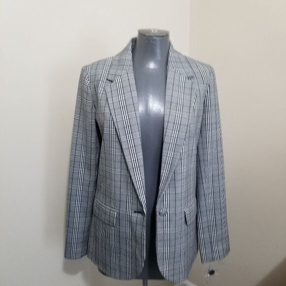 Plaid Blazer NWOT 2 - Picture 6 of 12